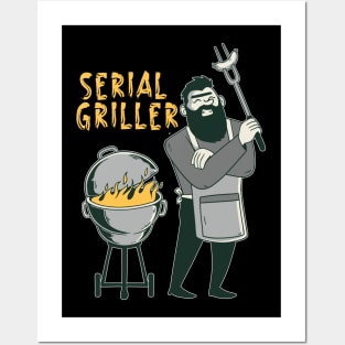 Serial griller grill bbq Posters and Art